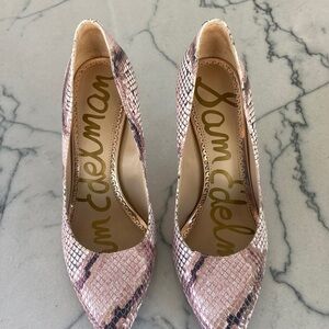 Sam Edelman pink embossed leather size 7.5
